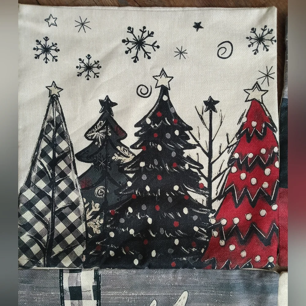 Christmas Pillow Covers 4pc Set 18x18